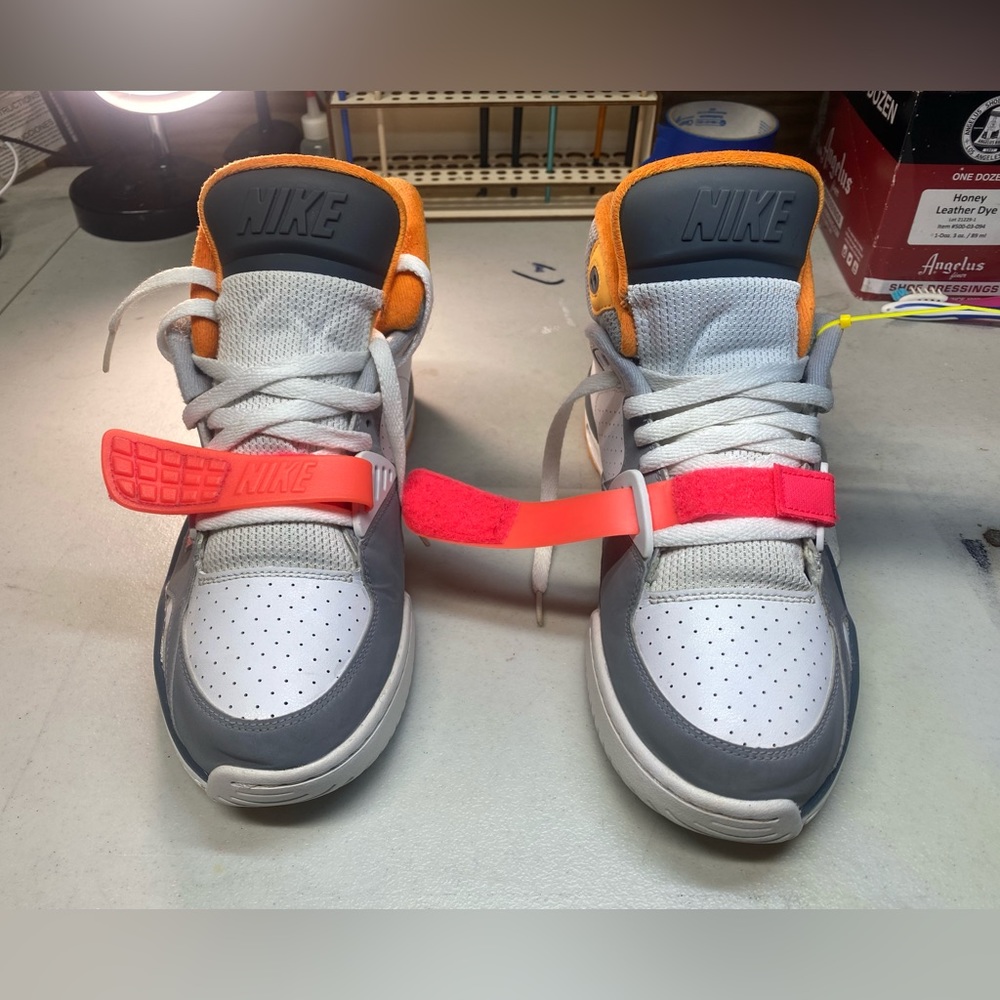 Nike Air Trainer SC II White/Laser Crimson-Wolf Grey-Dark Grey 443575-107–M-10.5